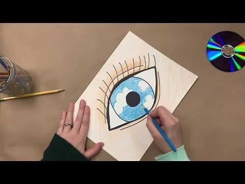 rene magritte surrealist eye drawing art tutorial