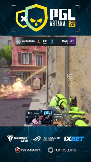 AW UNREAL SPRAY Through Flash! #pgl #astana #cs #cs2