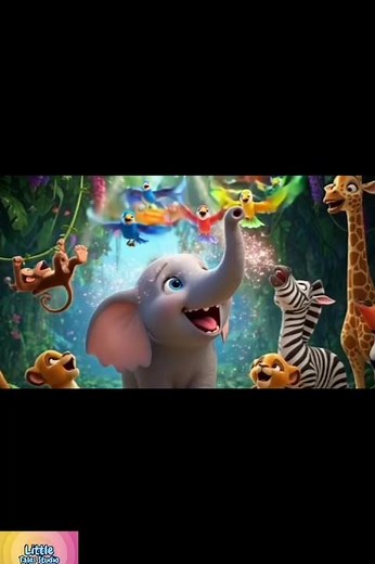 The Baby Elephant Story 🐘 | Kids Moral Story | Cute Jungle Adventure.