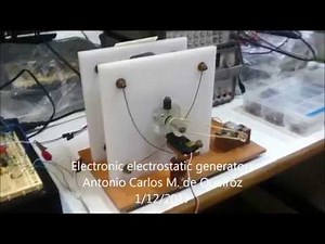 Electronic electrostatic generators