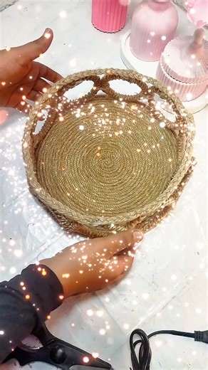 Macrame basket "DIY" 🧺 #short #diy #craft #fypシ #diyideas #adorablecrafts #viralshort