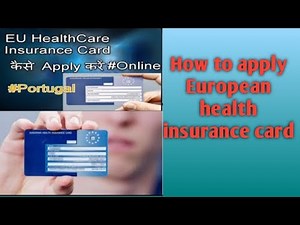 How to apply Europe health insurance card in Portugal🇵🇹/ online