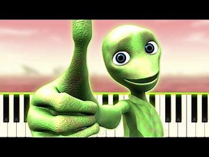 🎵 DANCING GREEN ALIEN SONGS ON PIANO!