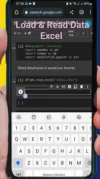 Load dan Read Data Excel di Google Colab #datascience #python #googlecolab