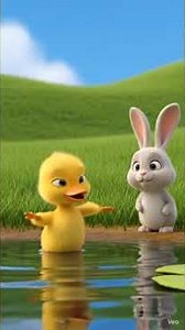 खरगोश और बत्तख के बच्चे की मित्रता