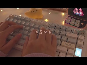 [Cozy ASMR] soothing typing on 6 different Keyboards | for sleep, relaxation and studying ☁️