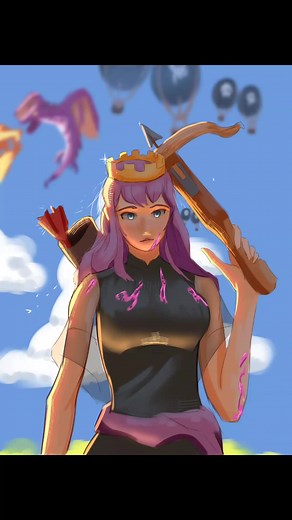 Archer Queen Fan Art Timelapse - Digital Illustration