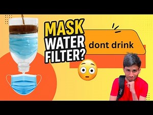 Water Filter Using Surgical Mask 😱 | DIY Bottle Water Filter Experiment #Experiment #homemade