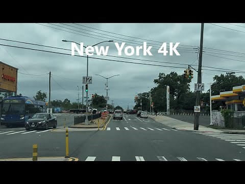 4K New York - Driving tour of Queens ( Hollis Avenue & Springfield Blvd )