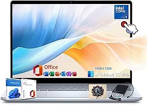 Dell Inspiron 14 2-in-1 Touchscreen Laptop - w/Office Lifetime License • 14" FHD+ Display • Windows 11 Pro • Core 5 120U(Beats i7-1355U) • Backlit Keyboard • Wi-Fi6E • 32GB DDR5+1TB SSD