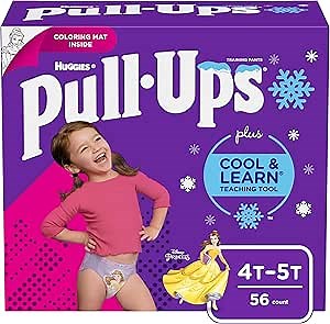 Pull-Ups Cool & Learn Girls' Training Pants, 4T-5T, 56 Ct