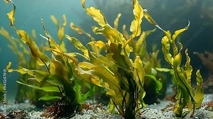 Exploring vibrant underwater kelp forests teeming with marine life in a serene coastal environment