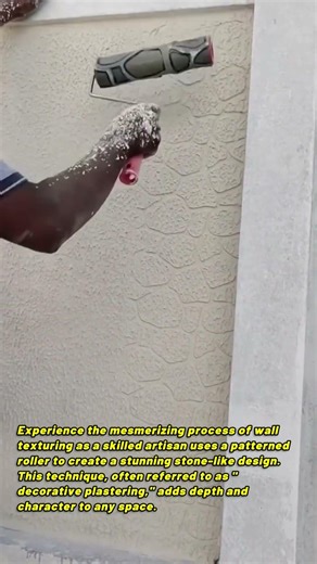 Artistic Wall Texturing with a Patterned Roller