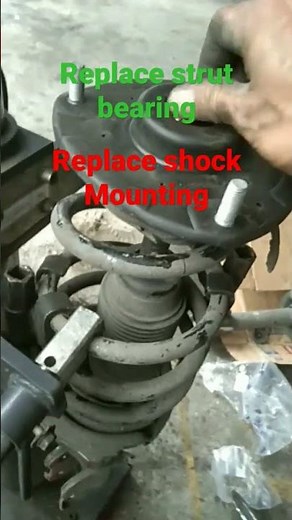 replace strut bearing and shock mounting #short