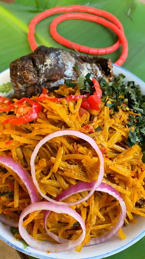 67K views · 1.6K reactions | I visited the village and made Abacha using Ngu(Palmnut ash)method. This is basically how Ngu is made. It can also be replaced with dried unripe plantain peel.. #foryouシ #dishesbysb #explorepage #cooking #recipeoftheday #viral #food #explore #viralvideoシ | Dishes by SB | Facebook