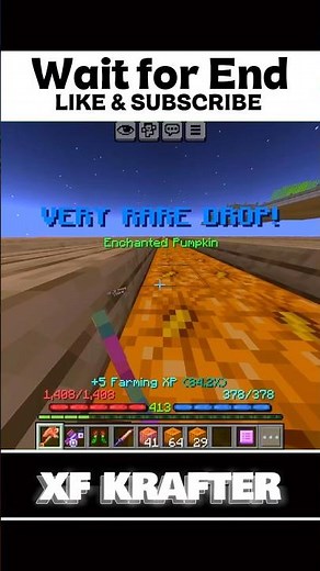Pumpkin Farming 🎃… Is It Worth It? (Skyblock) #minecraft #craftersmc #shorts