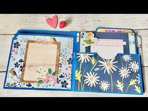 File Folder Mini Album Tutorial (Lots of Pockets!)