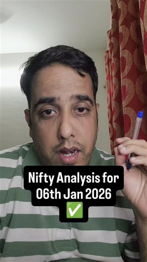 Manish Vinod Sharma | Trader | Trainer | Entrepreneur on Instagram: "Nifty Analysis for 06th Jan 2026 ✅ #stockmarketinvesting #forextrading #stocktrading #banknifty #technicalanalysis success motivation indianstockmarket intraday swingtrading intradaytrading optionstrading india investingtips sharemarketindia profit trade forexsignals tradingstrategy investments financialliteracy niftyfifty market stockmarkets stockmarketeducation personalfinance millionaire passiveincome investors stockstowatch
