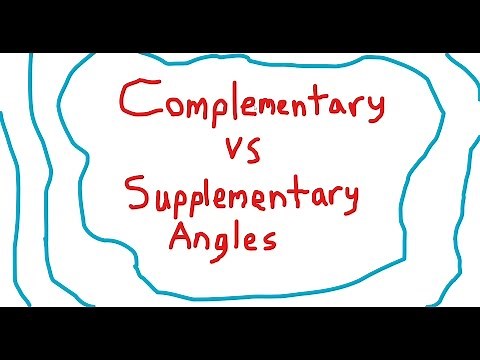 Simplest way to remember Complementary vs Supplementary Angles!