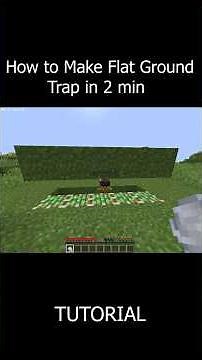 Flat Ground Trap in 2 Minutes! 😈 Minecraft #Shorts #minecraft #gaming