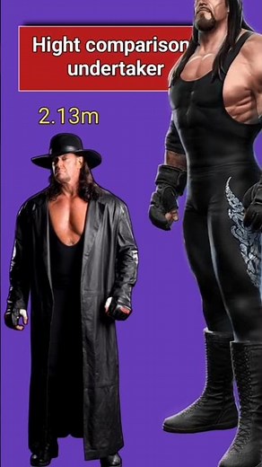 Height Comparison of WWE Wrestler Undertaker with Other WWE Giants: Who Stands Tallest?