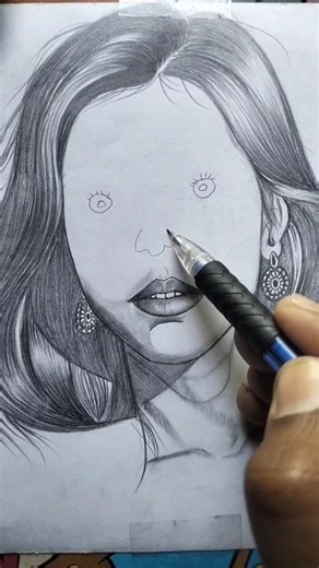 Easy drawing for face 😁 #art #drawing #satisfying #cartoon #anime #shorts #draw #artist