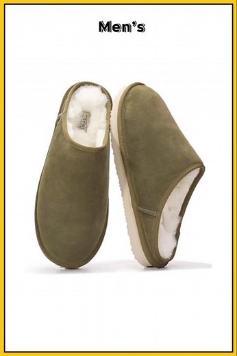 🔥 Premium Shearling Slippers for Men