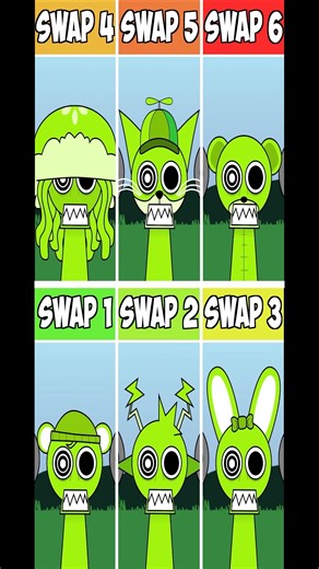 Incredibox Sprunki ALL Retake SWAPPED Characters #shorts