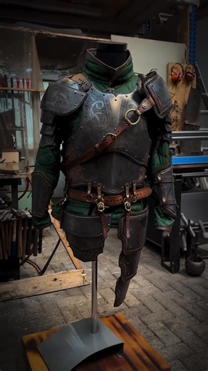 Unique Asymmetrical Fantasy Armor Set Unveiled