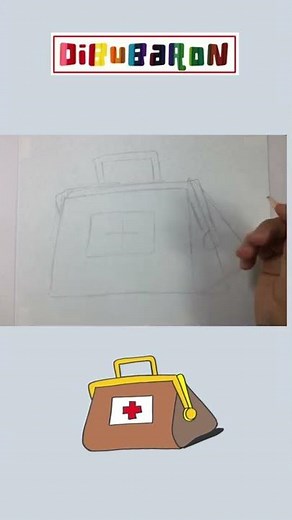 Dibujando un botiquin de primeros auxilios | Dibujos faciles