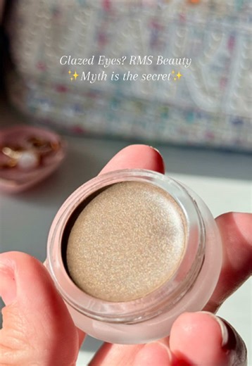 Glazed Eyes with RMS Beauty Eye Polish in Myth