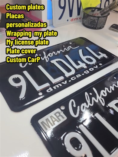 Custom plates Placas personalizadas Wrapping my plate My license plate Plate cover Custom CarPlate ideas 💡 #california #licenseplates #placapersonalizada #paratiiiiiiiiiiiiiiiiiiiiiiiiiiiiiii #fyp