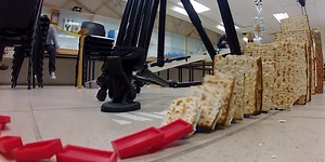 Students Tells the Passover Story with a Rube Goldberg Machine