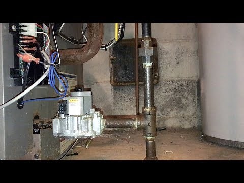 HVAC Repair Replacing an Intermittent Ignition Gas Valve and Testing
