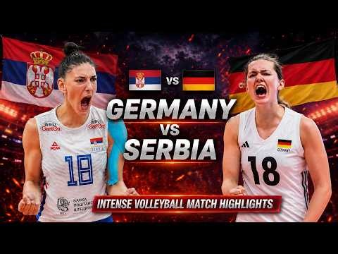 Serbia vs Germany Epic Volleyball Highlights | Women's VNL 2026