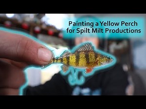 Airbrushing a Yellow Perch Pattern for Spilt Milt Productions