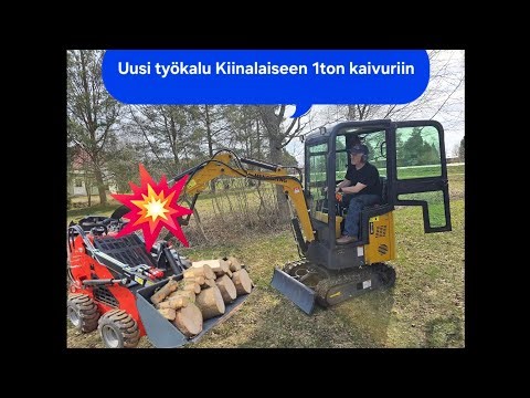 ​1-tonnin kaivuri Kiinasta. Uusi työkalu testissä! + Kiinalaisen pyöräkuormaajan viat ja kuulumiset