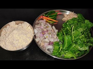 ठेले वाले प्याज और पालक के पकोड़े 😋 ! pyaj palak pakode ! how to make palak pakode !