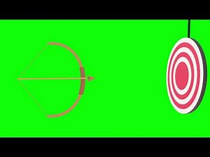 Smooth Archery Icon Animation | After Effects Green Screen | No copy right