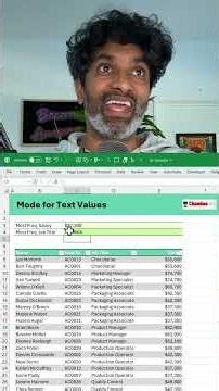 Mind-blowing Excel Trick - MODE for TEXT VALUES!