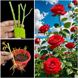 40K views · 505 reactions | How to grow rose plant at home from cutting || Best & easy method for gardening | DIY IndoorGarden | Facebook