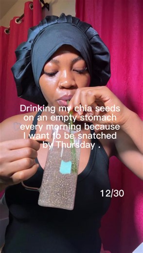 I have to trust the process 🤭 Chia seeds - @Leyi Therapeutic #chiaseeds #healthydrink #flattummy #ceeforcynthia