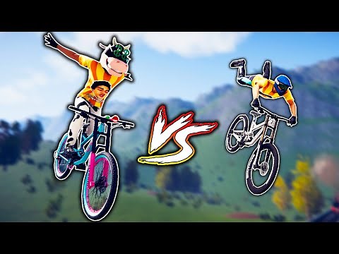 RACING MY FRIEND DOWN A MOUNTAIN! (Descenders)