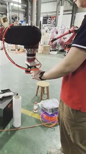 With our 6-Axis-Force sensor, you can drag robot arm and robot will save the movement to the system.