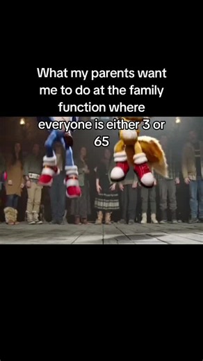 What my parents want me to do at the family function: Sonic dance & Smash Bros joke