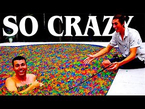 Pool full of Orbeez Experiments!