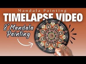 10" Dot Art Mandala Painting for Beginners | Tutorial Timelapse
