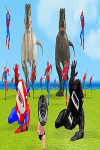 89K views · 1.4K reactions | Spider Man Sword Rescue the bride from the team Thunder vs Superhero vs Hulk vs Venom | Learn colors learn animals name and sound | Facebook