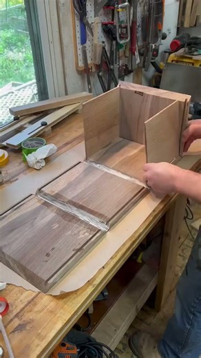Part 2 of a wedding card box build #woodwork #mistakes