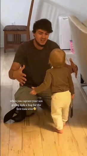 First hug 🤗🫂#hug #father #son #rustyn #bradystauffer #cute